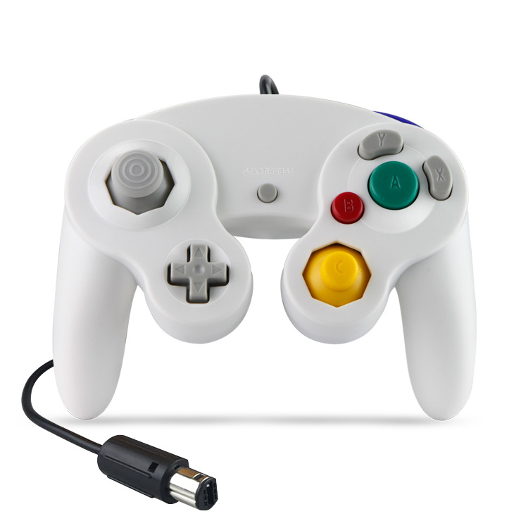 thumbnail image 2 of Controlador con cable para consola Gamecube / Wii --- Colores sólidos y transparentes Blanco, 2 of 2