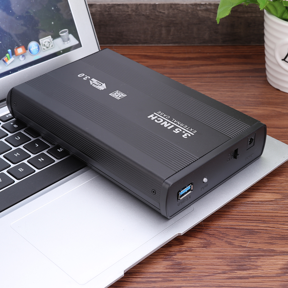 thumbnail image 4 of Estuche para disco duro de 35 pulgadas SATA HDD SSD Caja de caja Disco externo (USB3.0), 4 of 6