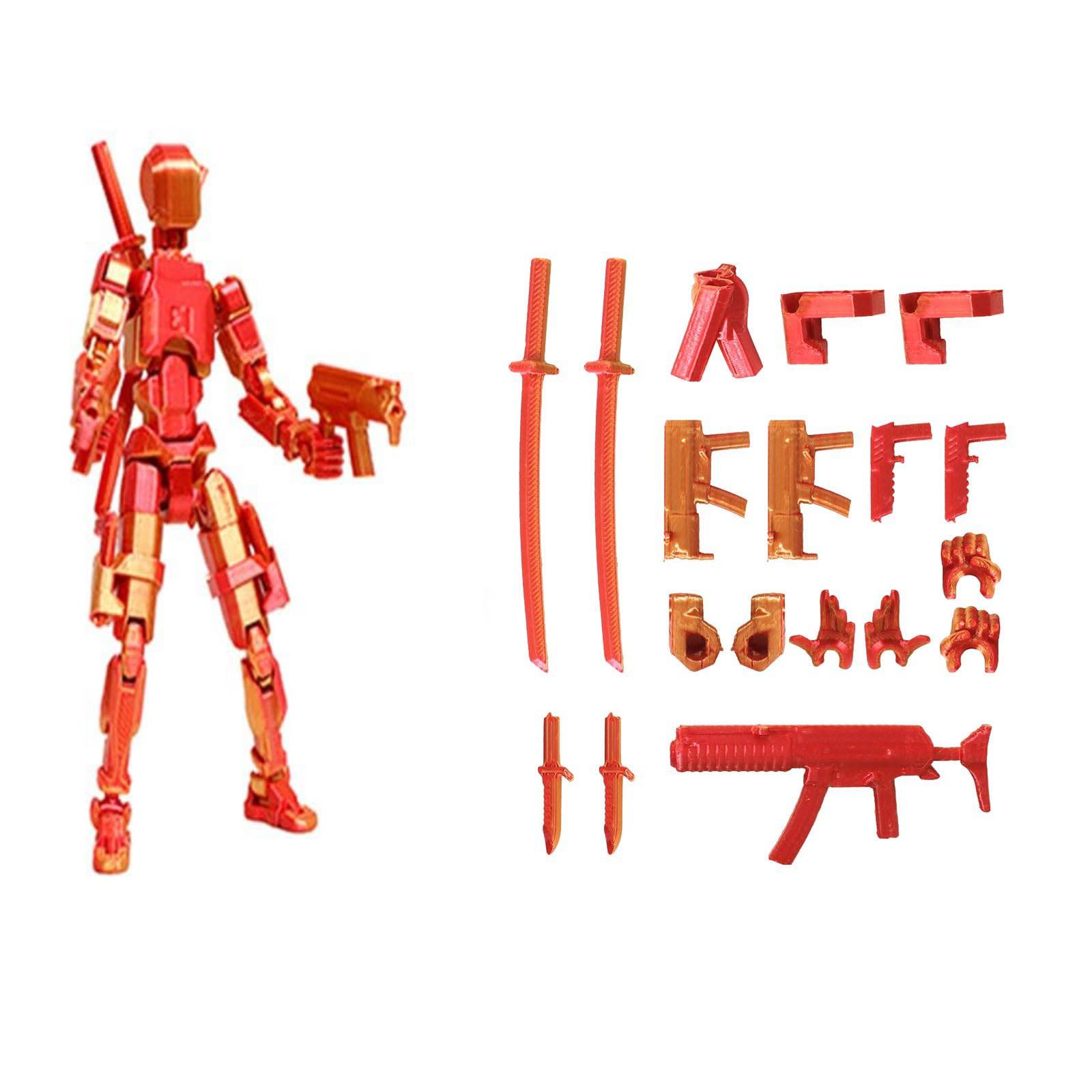 thumbnail image 2 of [Producto terminado ensamblado] Figura de acción T13 impresa en 3D Figura de tercera generación [empaquetada en una sola bolsa láser], 2 of 2
