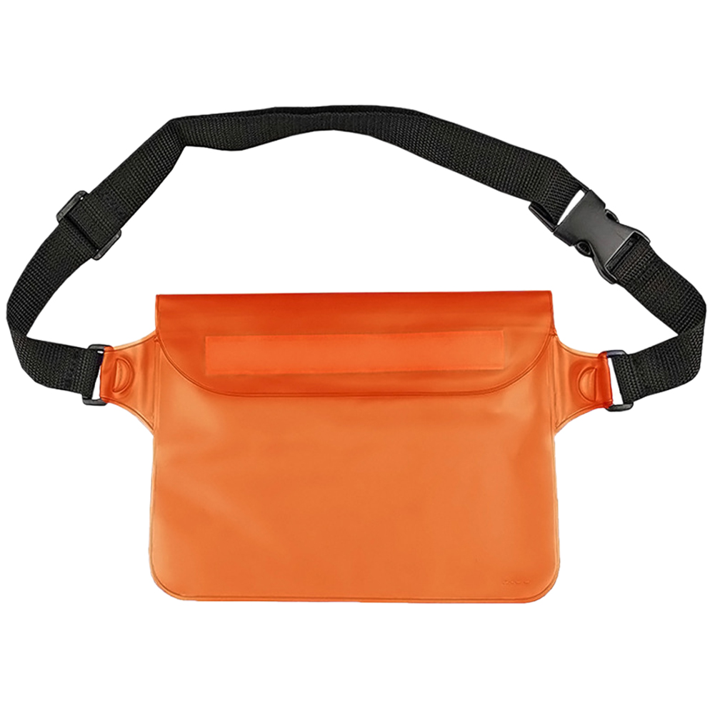 thumbnail image 3 of Riñonera Bolsa impermeable con correa ajustable PVC Dry Fanny Pack Naranja, 3 of 4