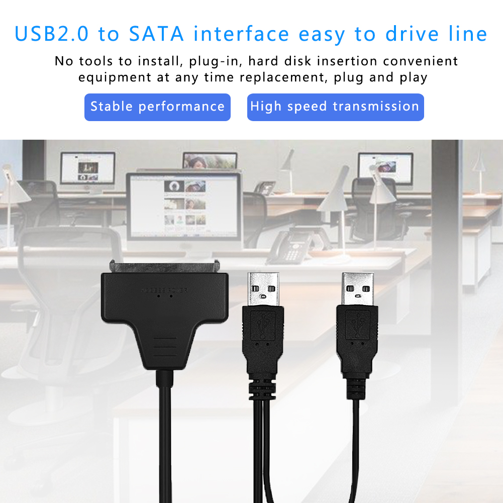 thumbnail image 3 of Cable convertidor Sata USB 2.0 a adaptador para SSD 25 pulgadas, 3 of 9