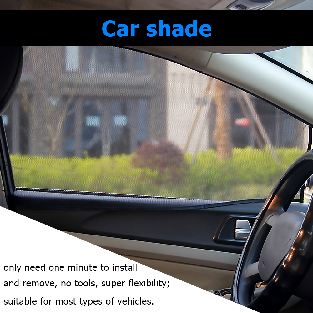 thumbnail image 3 of Parasol magnético para coche cortina de protección UV ventanas de coche malla parasol lateral, 3 of 9
