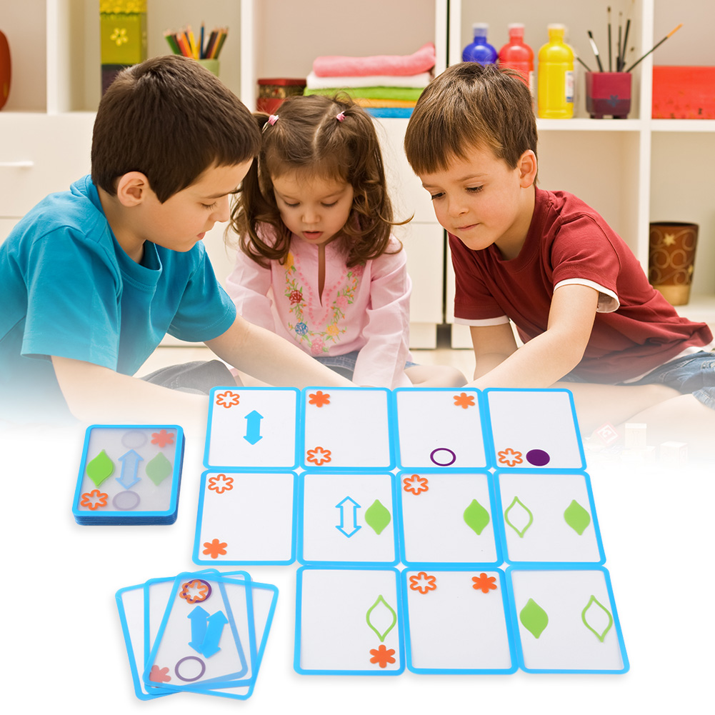 thumbnail image 4 of Juego de cartas superpuestas juguete Swish tren lógico espacial regalo inteligente para niños, 4 of 6