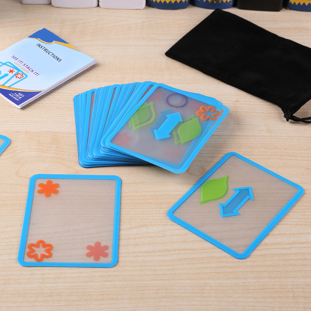 thumbnail image 5 of Juego de cartas superpuestas juguete Swish tren lógico espacial regalo inteligente para niños, 5 of 6