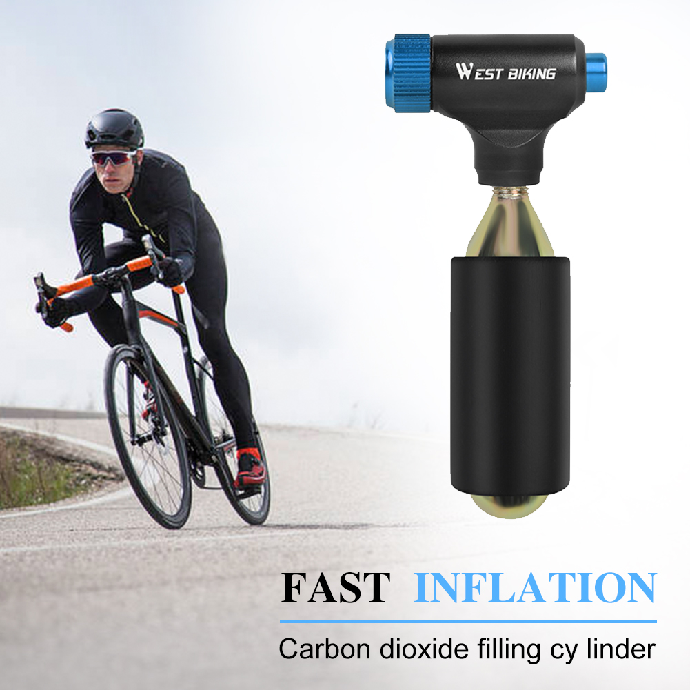 thumbnail image 3 of Inflador de neumáticos de bicicleta de CO2, cabezal de bomba, válvula Presta Schrader, Compatible con equipo de ciclismo de montaña y carretera MTB, 3 of 7