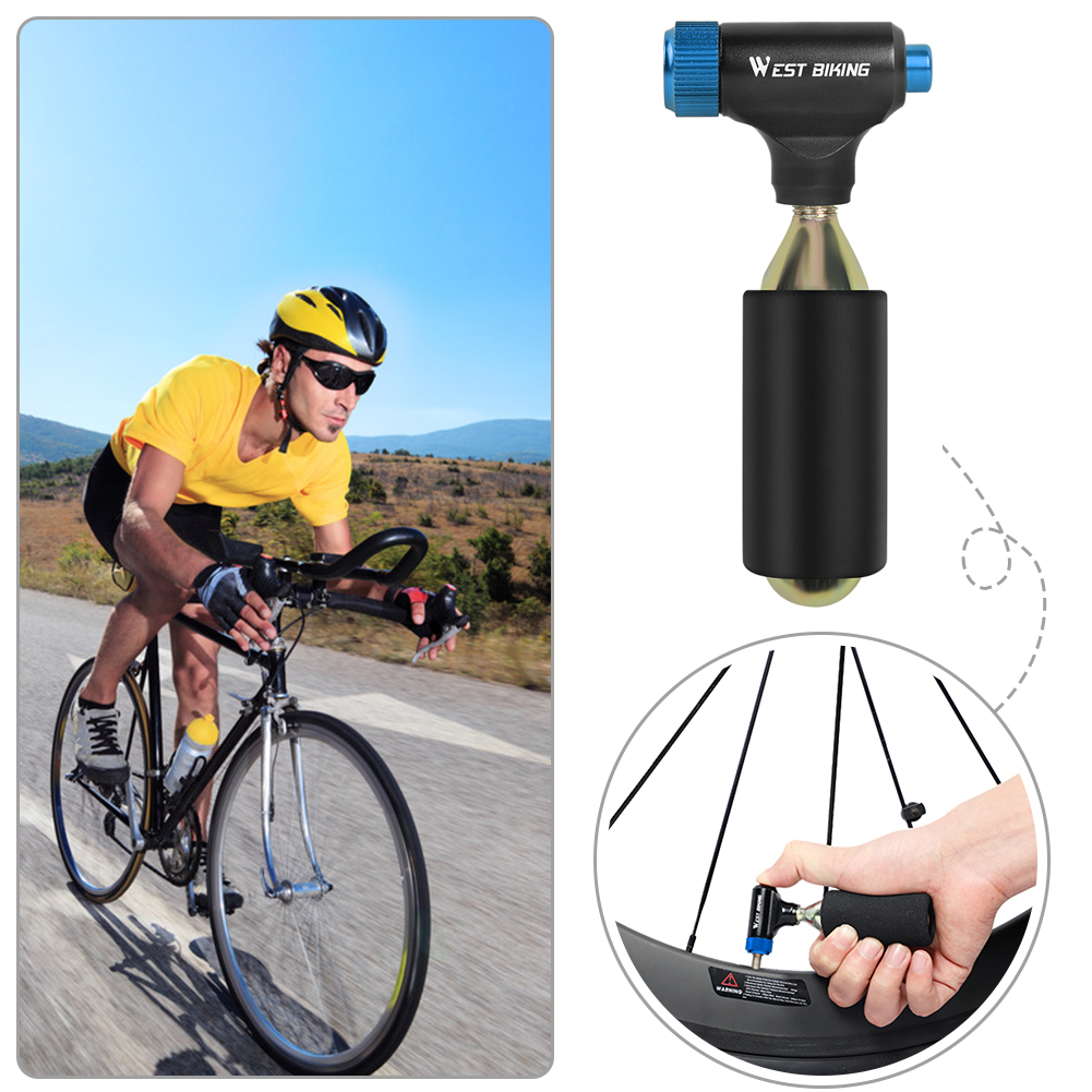 thumbnail image 4 of Inflador de neumáticos de bicicleta de CO2, cabezal de bomba, válvula Presta Schrader, Compatible con equipo de ciclismo de montaña y carretera MTB, 4 of 7