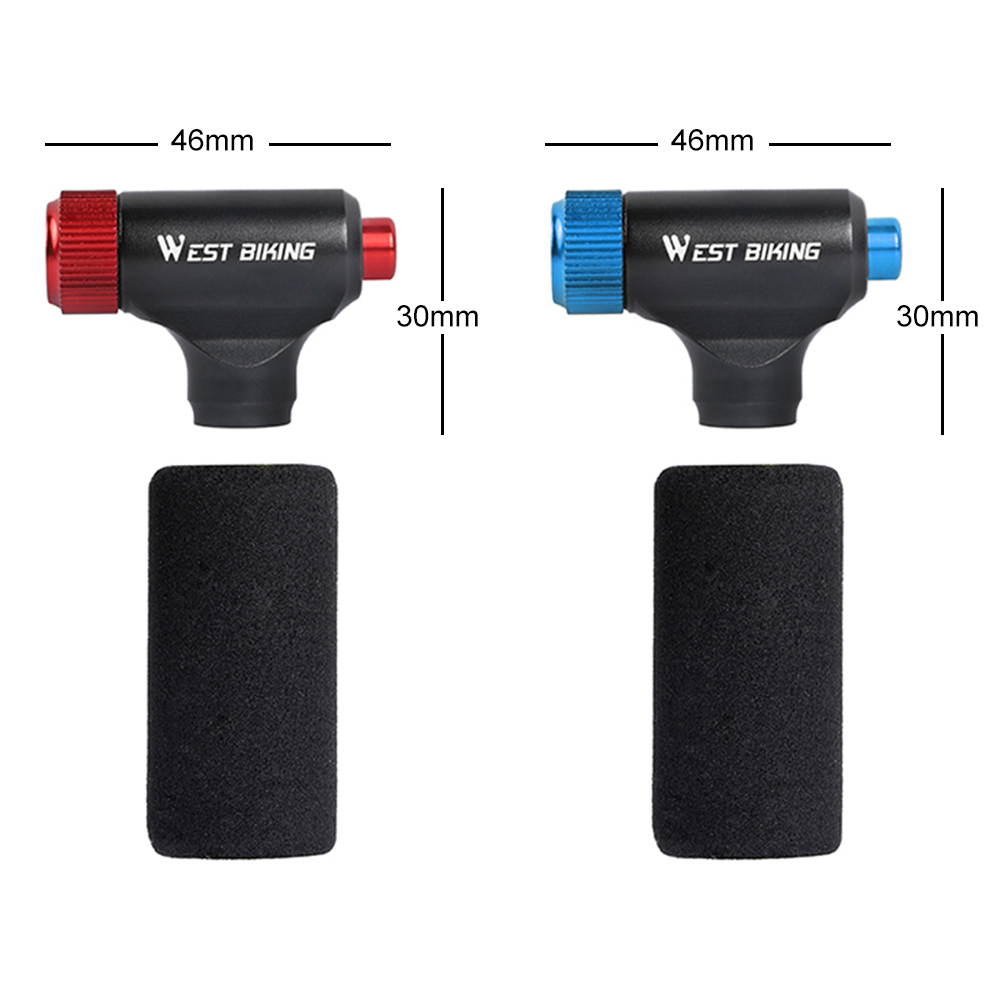 thumbnail image 2 of Inflador de neumáticos de bicicleta de CO2, cabezal de bomba, válvula Presta Schrader, Compatible con equipo de ciclismo de montaña y carretera MTB, 2 of 7