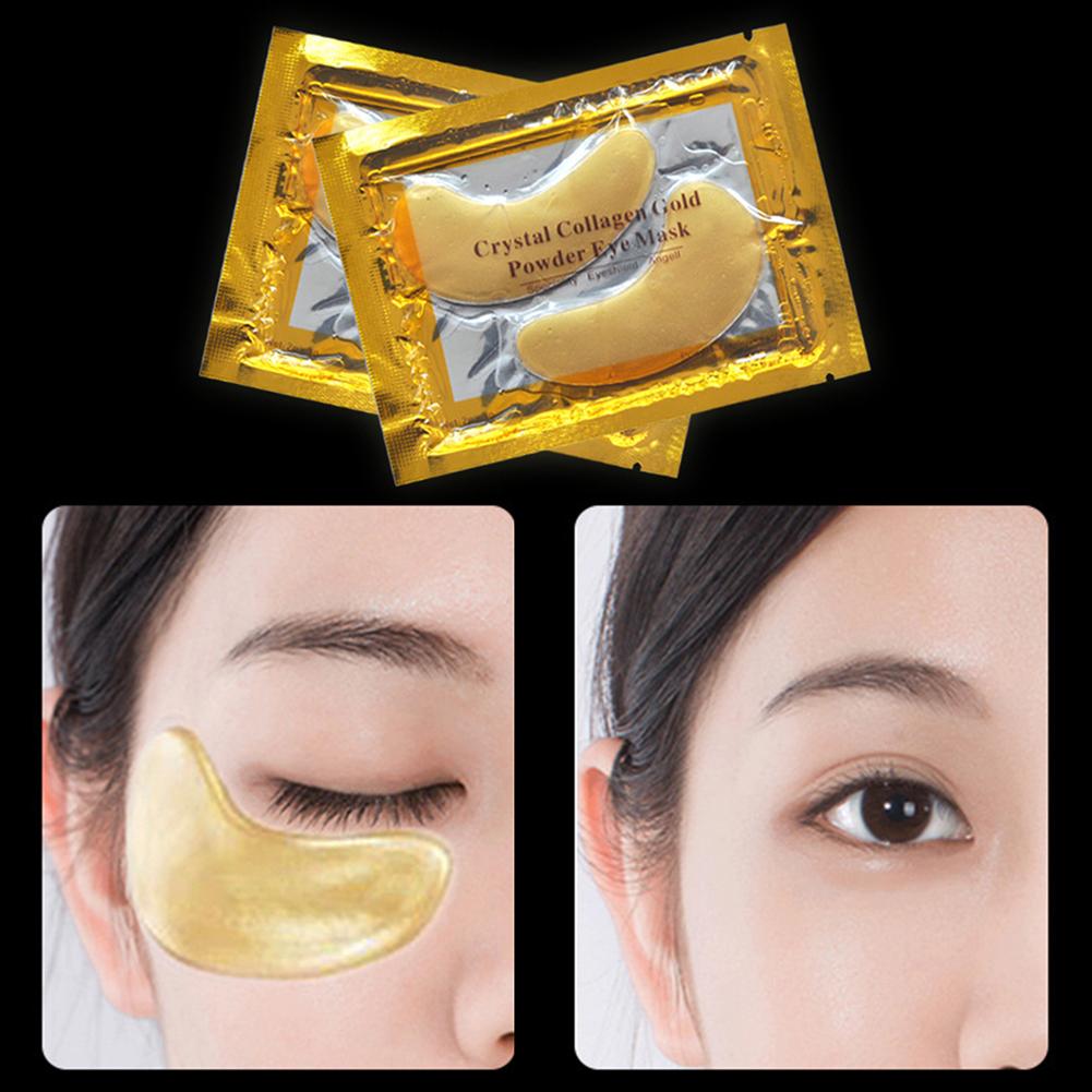 thumbnail image 4 of 1 par de máscara de polvo de colágeno de cristal para ojos almohadilla antiarrugas cuidado dorado, 4 of 5