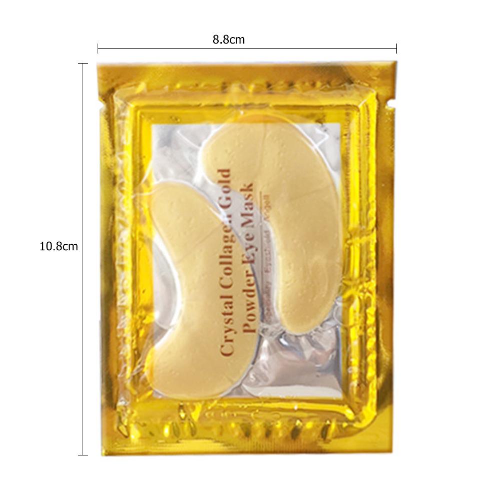 thumbnail image 2 of 1 par de máscara de polvo de colágeno de cristal para ojos almohadilla antiarrugas cuidado dorado, 2 of 5