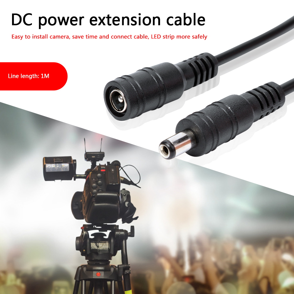 thumbnail image 4 of DC 5.5x2.1mm Cables de extensión de alimentación para tira de LED de cámara CCTV para el hogar, 4 of 6