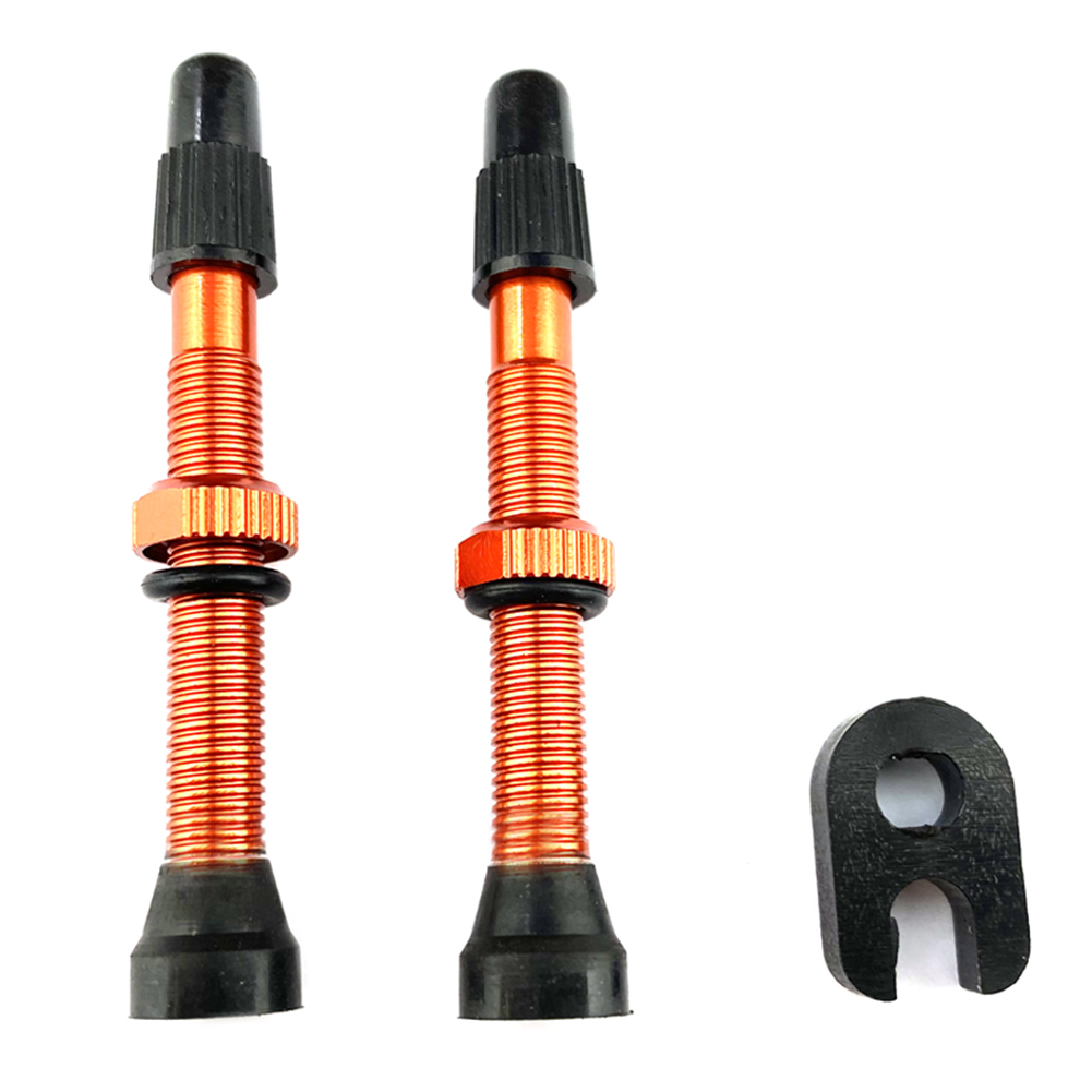 thumbnail image 1 of 2 uds 60mm vástago de aleación válvula Presta + herramienta para bicicleta de carretera MTB neumático sin cámara, 1 of 4