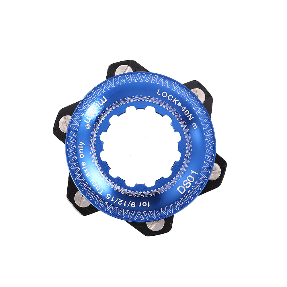 Aleación de aluminio Centerlock a disco de cubo de 6 orificios Adaptador de freno de bicicleta de conversión de bloqueo central duradero para rotores de 6 pernos