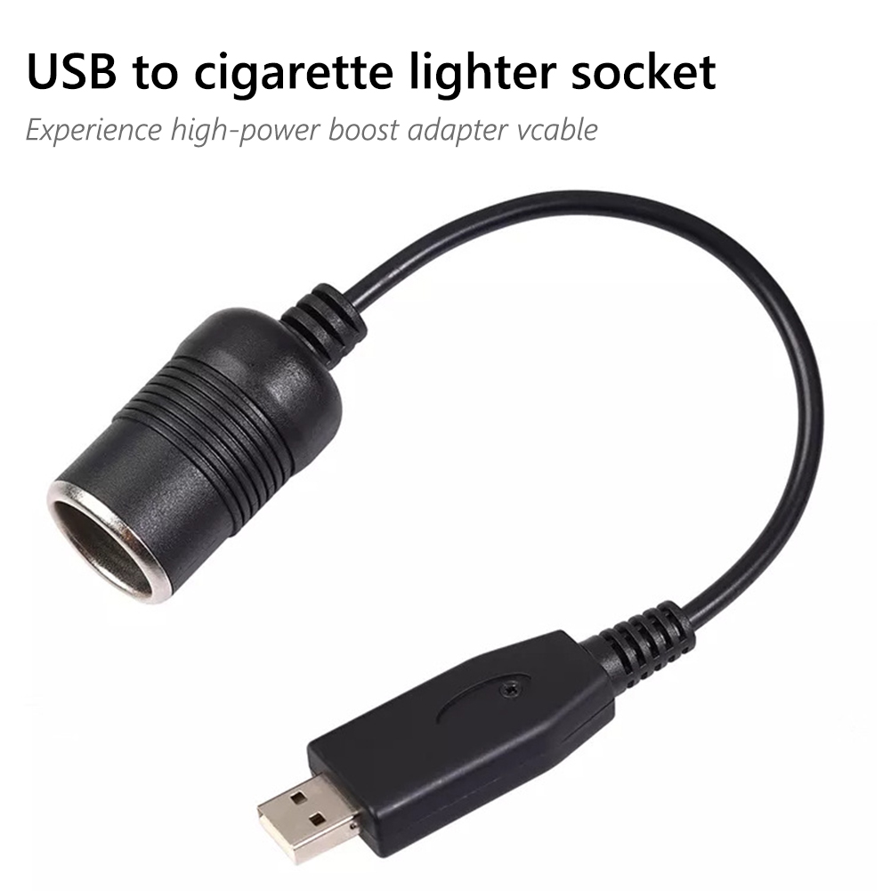 thumbnail image 3 of Adaptador de corriente FLhrweasw 5V USB a 12V enchufe de encendedor de coche, 3 of 9