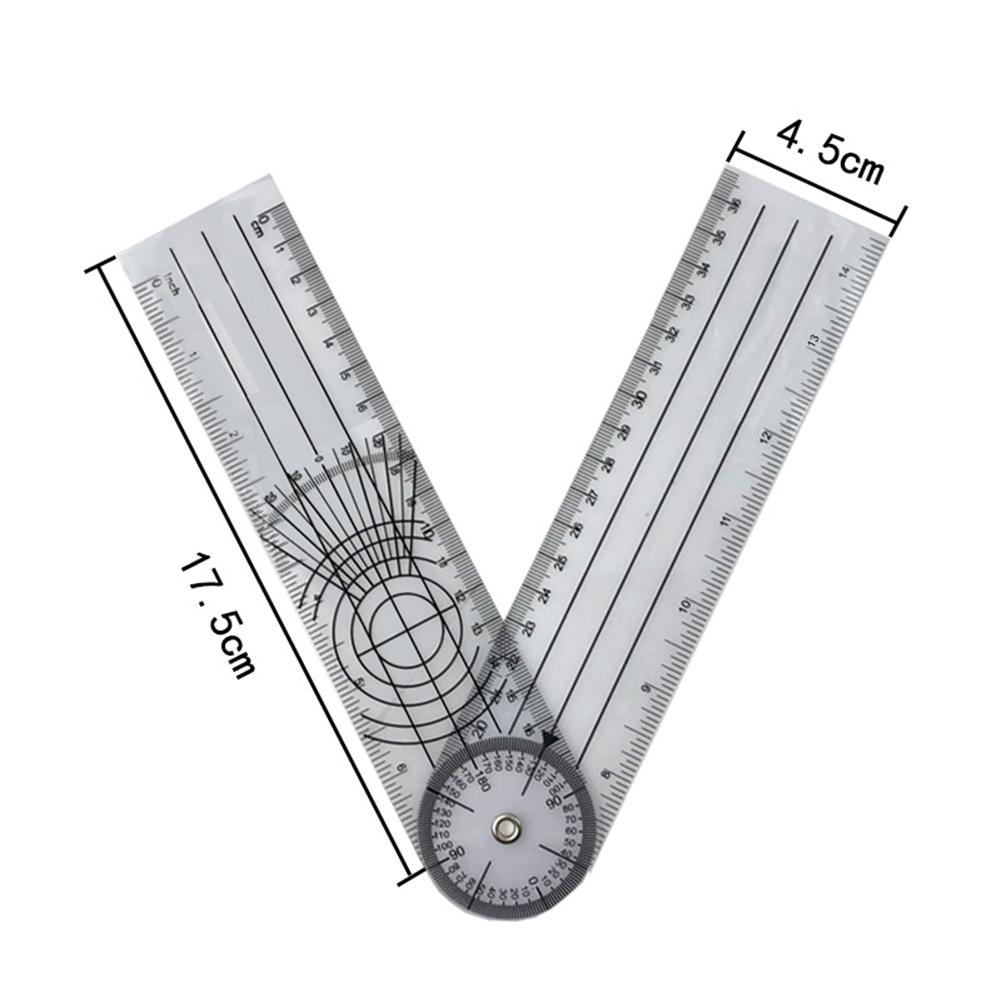 thumbnail image 2 of Grado Goniómetro Multi-Regla 360 Ángulo Médico Columna Regla Transportador, 2 of 6
