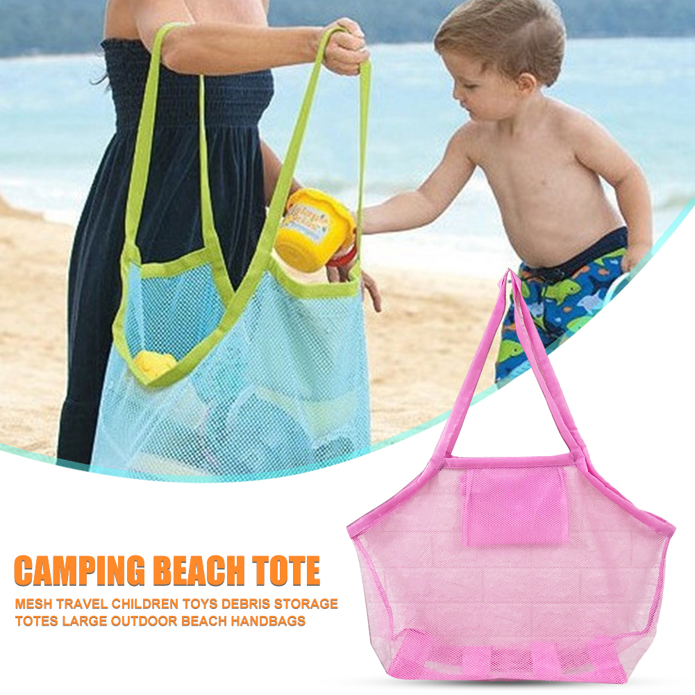 thumbnail image 3 of Bolsa de playa para nadar al aire libre Seashell Bolsa de almacenamiento de artículos diversos para adultos Bolsa de malla Shell Tote, 3 of 7