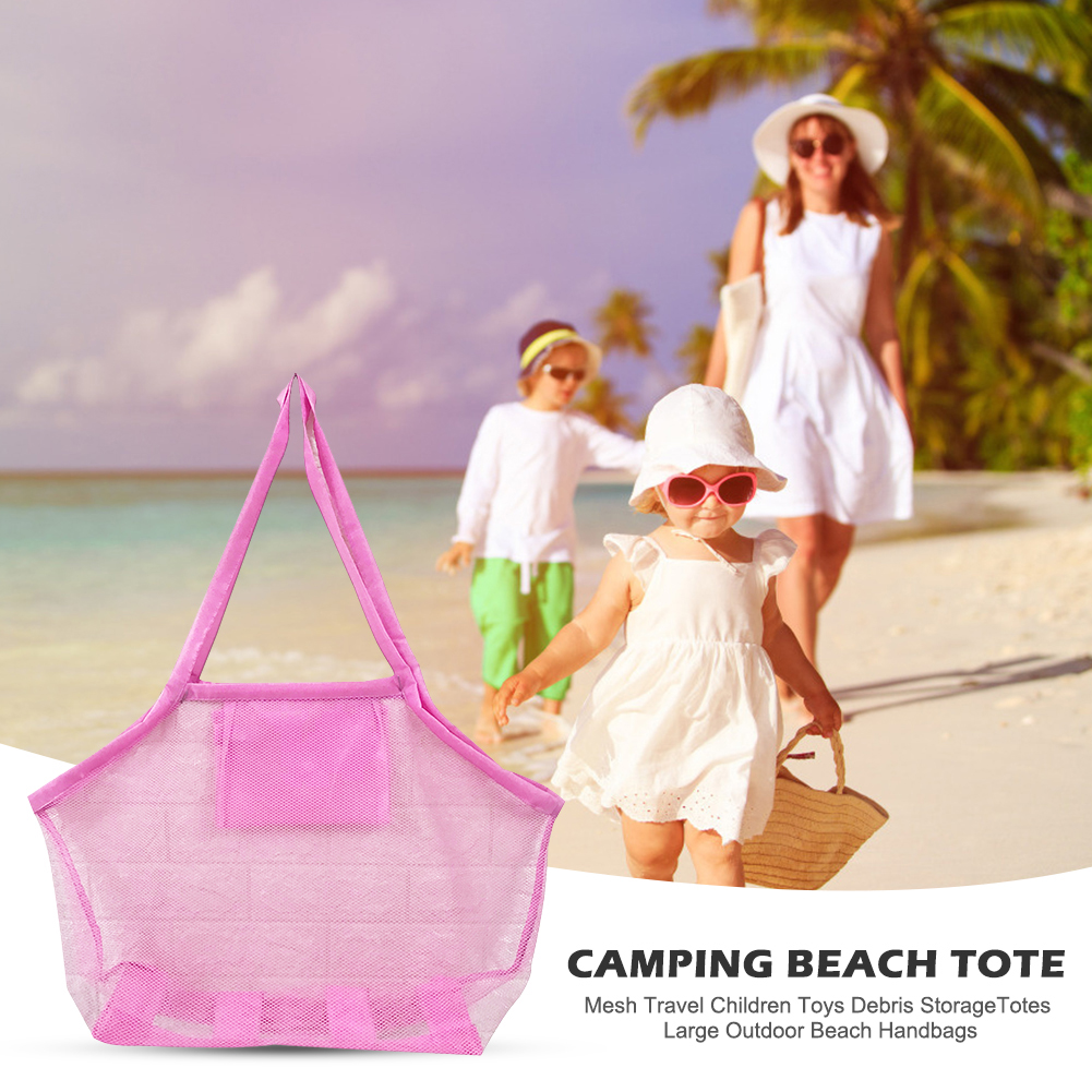 thumbnail image 5 of Bolsa de playa para nadar al aire libre Seashell Bolsa de almacenamiento de artículos diversos para adultos Bolsa de malla Shell Tote, 5 of 7