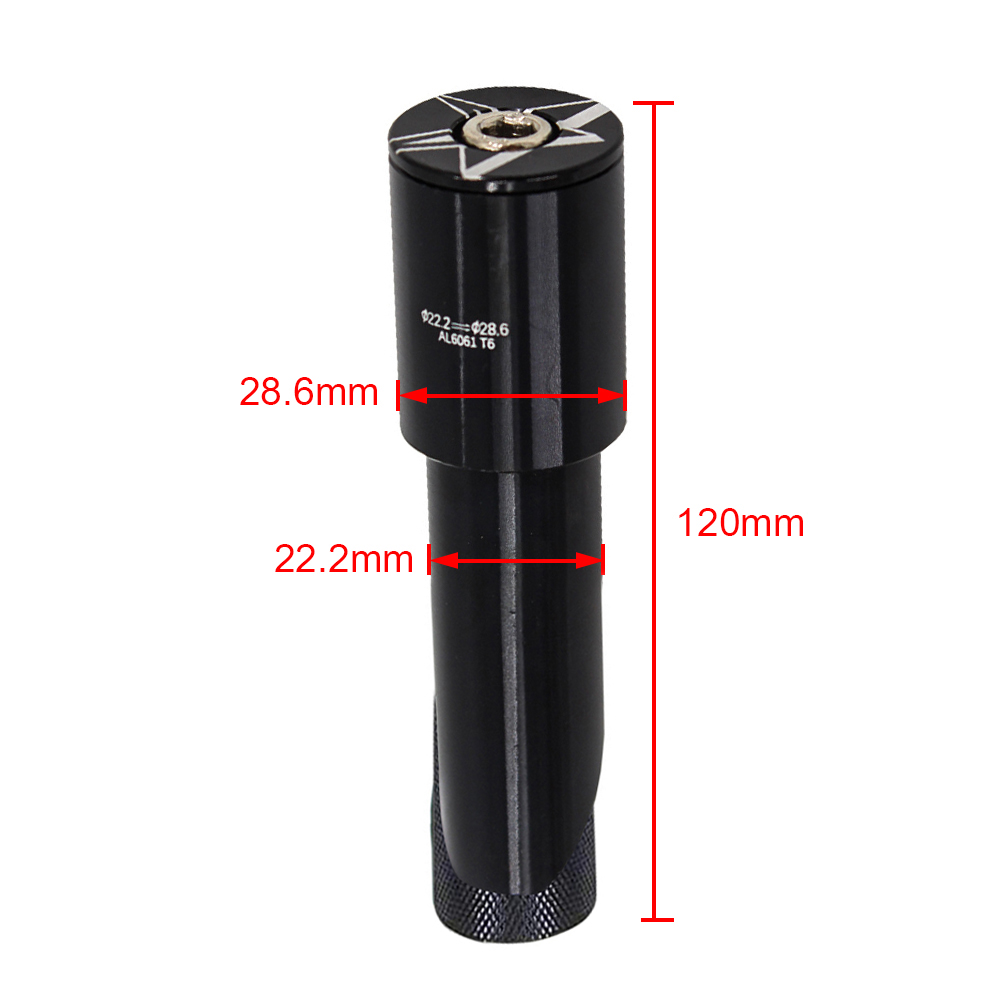 thumbnail image 2 of Adaptador de vástago vertical 22,2 mm/20,8 mm a 28,6 mm 1 1/8 pulgadas Accesorios para bicicletas FLhrweasw, 2 of 8