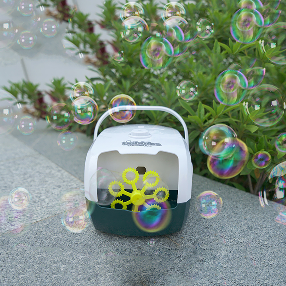 thumbnail image 4 of Máquina automática de burbujas fabricante de soplador juguetes eléctricos portátiles de verano para niños al aire libre, 4 of 9