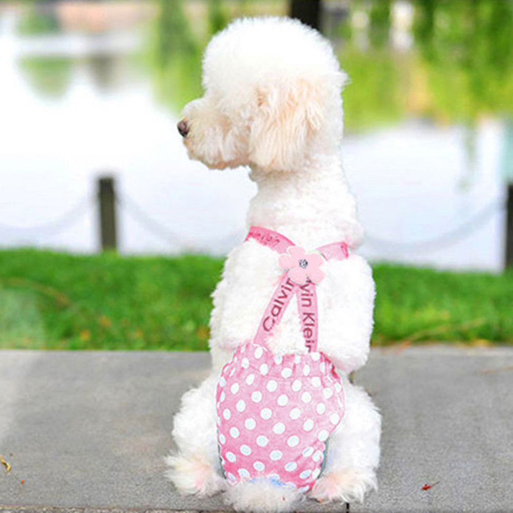 thumbnail image 4 of Pantalones fisiológicos con correa para perros y mascotas, pantalones cortos lavables, ropa interior para menstruación de cachorros, 4 of 9