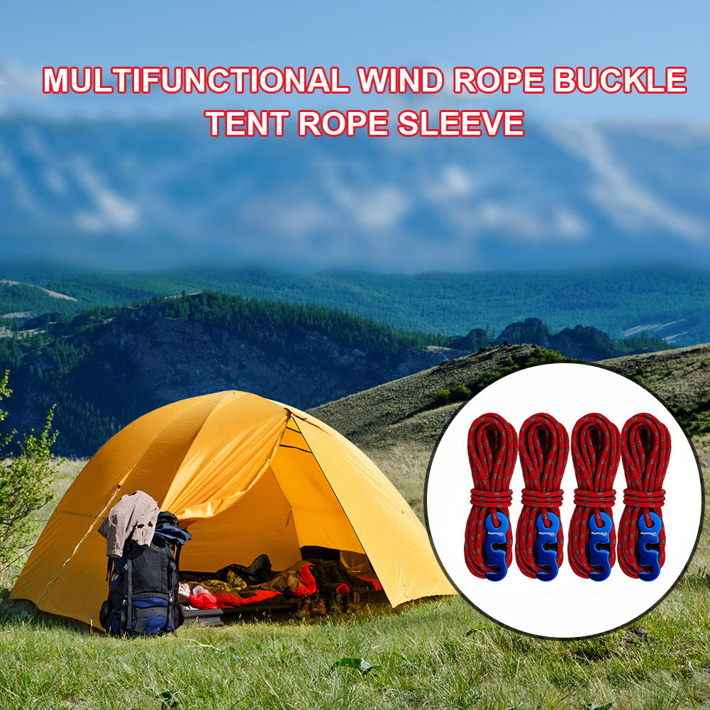 thumbnail image 3 of Cuerda reflectante Paracord para tienda cuerda de acollador equipo de supervivencia para acampar al aire libre, 3 of 7