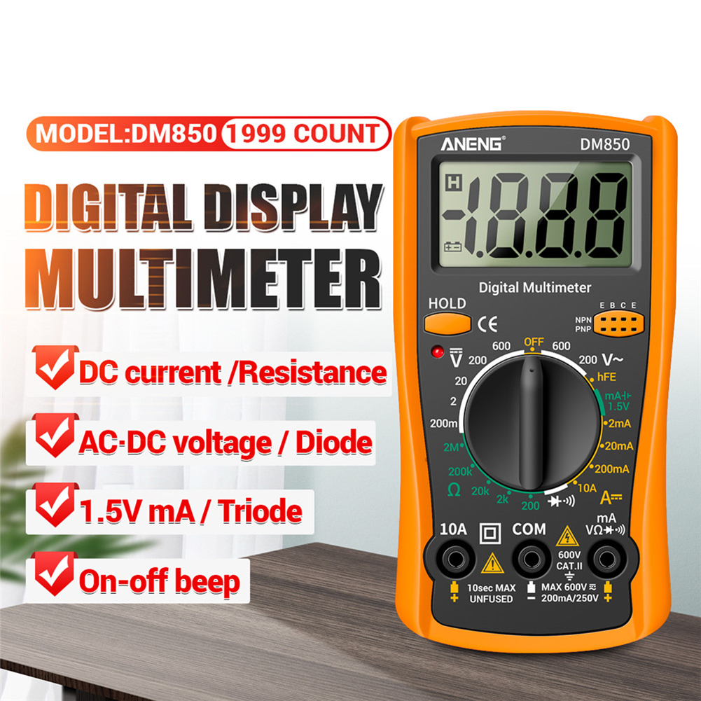 thumbnail image 3 of Tester de corriente de voltaje 2000 FLhrweasw Medidor de amperios voltímetro digital, 3 of 9
