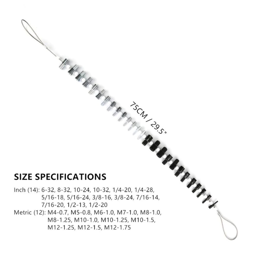 thumbnail image 2 of Rosca de tornillo de tuerca portátil FLhrweasw medidor de herramienta de medición, 2 of 8