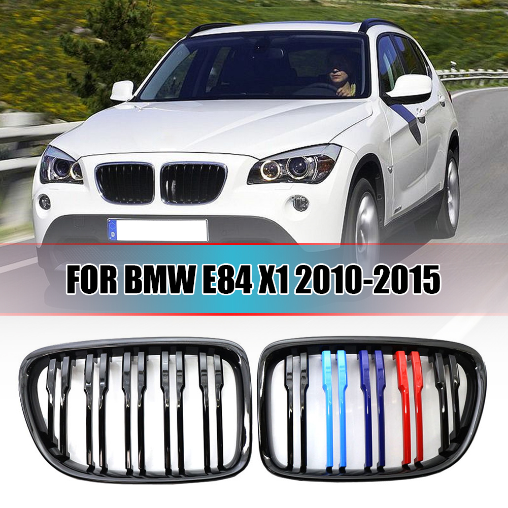 thumbnail image 3 of Parrilla Doble Lamas FLhrweasw Negra Brillo para BMW E84 X1 2010-2015 1 Par Color M, 3 of 9