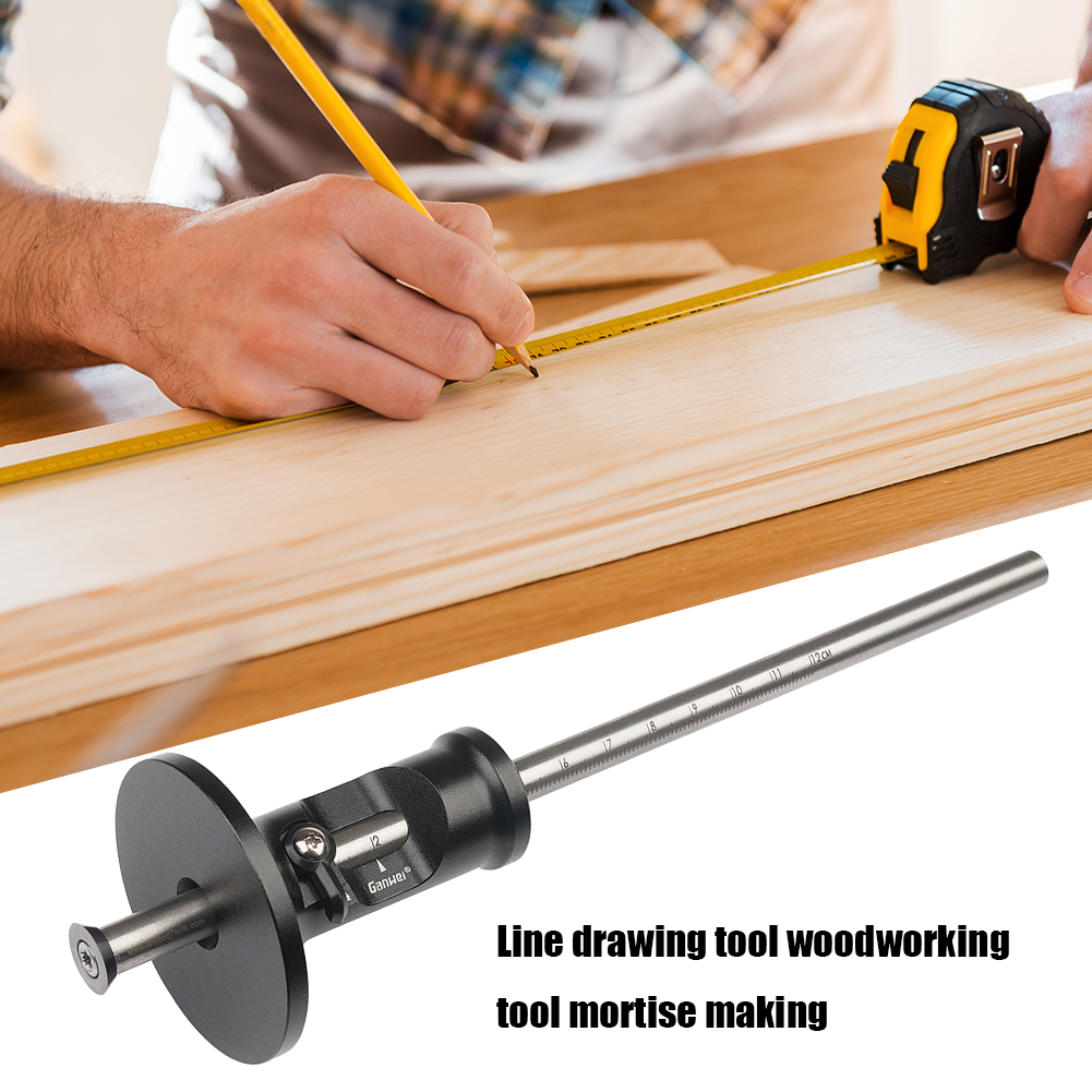 thumbnail image 3 of Calibrador paralelo ajustable Carpenter Línea paralela Scriber con escala, 3 of 8