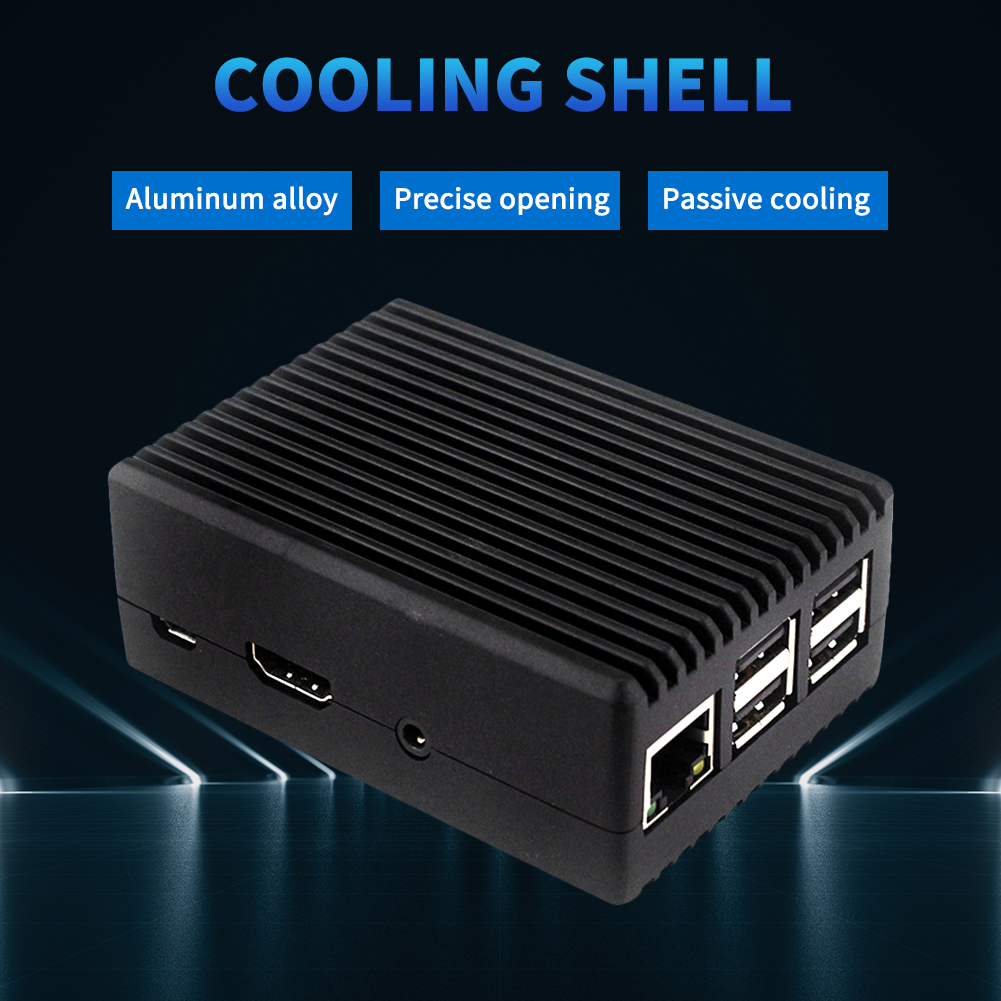 thumbnail image 3 of Carcasa de carcasa de disipación de calor pasiva para Raspberry Pi 3B / 3B + Kit de cubierta de refrigeración, 3 of 9