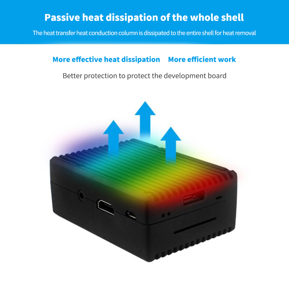 thumbnail image 4 of Carcasa de carcasa de disipación de calor pasiva para Raspberry Pi 3B / 3B + Kit de cubierta de refrigeración, 4 of 9
