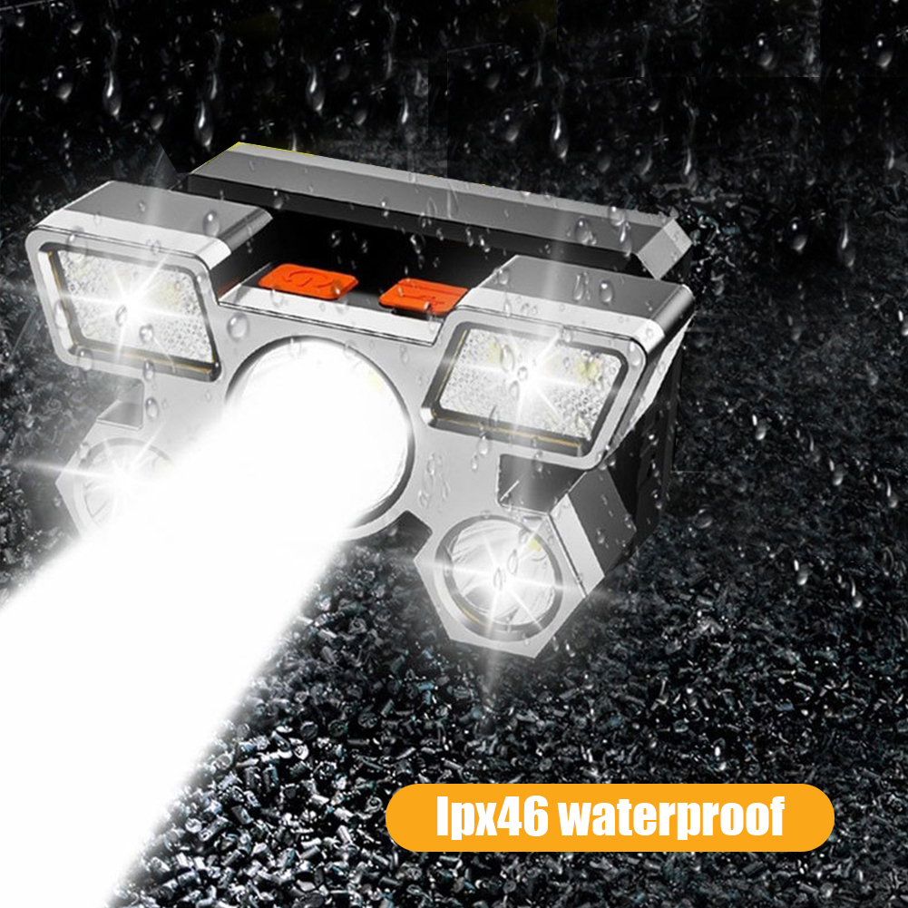 thumbnail image 4 of Faro USB 5xLED 1200mAh Portátil Recargable Faro de pesca al aire libre, 4 of 5