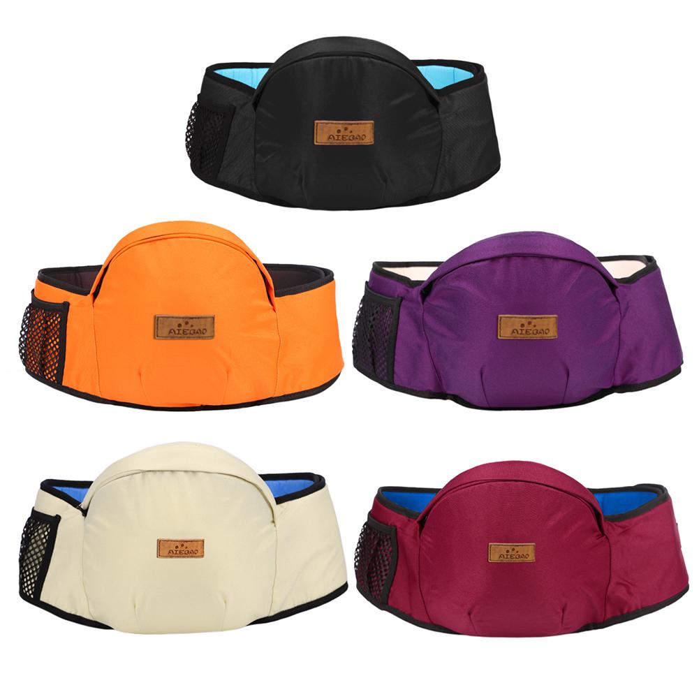 thumbnail image 5 of Portabebés para cintura de bebé seguro ergonómico ajustable asiento para bebé color negro, 5 of 9