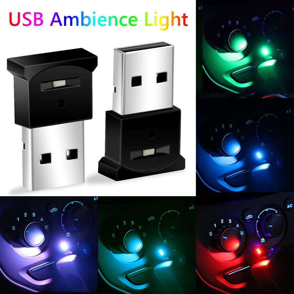 thumbnail image 3 of USB Ambient Car Night Lights Auto Interior RGB LED 8 colores lámpara, 3 of 6